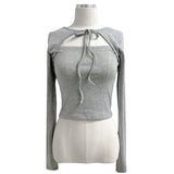 Lia Butterfly Bolero Team Strap Long Sleeve Tee (5 colors)