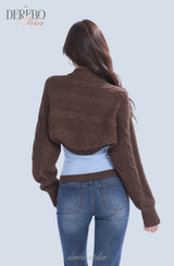 Blue Choco bolero cardigan top two-piece