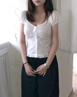 romantic floral blouse