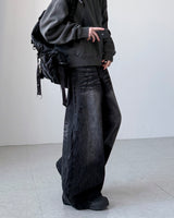 Veil Crack Wide Denim