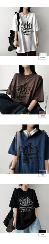Juy oversized fit short-sleeved T-shirt