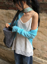 Chisa vintage flower pigment tote bag