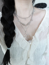 [3set] y2k star layerd necklace | 별 스타 레이어드 세트 목걸이