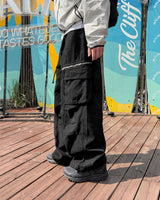 Zeka Zip Cargo Wide Pants