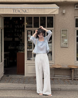 Mert pintuck wide slacks