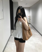 Leather stud bag