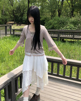 Motin Lace 7-Sleeve Cardigan