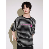 PUNK MANIA Two-Tone Stripe Overfit Short Sleeves (SSTSTD-0240)