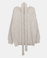 Dori Muffler Loose V-Neck Knit