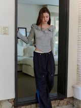 DOUBLE STRAP PANTS / CHARCOAL
