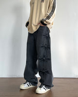 Pin Curved Denim Pants