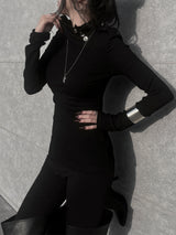 signal high neck button T (2color)