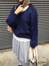 [MD Pick] ハイヤーVネックニット (3color)