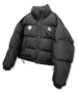 Double Logo Volume Puffer Padding_Black