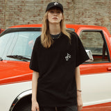 ミュージックロゴTシャツ ブラック