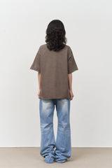 カットオフピグメントクロップドトップ (3color)