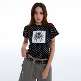 Polka Dot Spider Tee [Black]