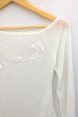 The Flower Lettering Slim Top