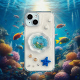 アクアポケットレジンiPhoneケース