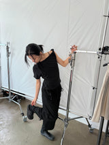  STRING CARGO ANKLE PANTS