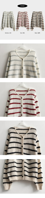 DICO Soft Stripe Danara Mood ニットカーディガン