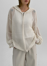 [MADE] Ernin Summer Knit Hooded Zip-up