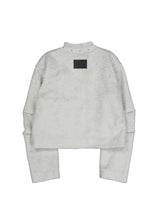 SHORT CHOKER JACKET / LIGHT GRAY