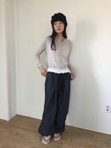 Summer Punching Crewneck Cardigan (4color)