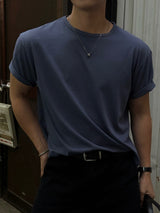 Bard cropped striped short-sleeved T-shirt
