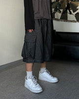 SL Raw Denim Cargo Bermuda Pants (2C)