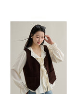 Classic Layered V-Neck Knit Vest