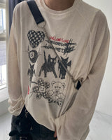 (Unisex) HXドローイングワッフルニット (4C)