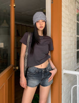 Titz アイレットクロップショートスリーブ