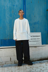 CRACK PIGMENT LONG SLEEVE - WHITE