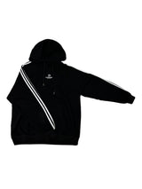 (UNISEX) スリーストライプ オーバーサイズキュート ボックスフーディー - 2 COLOR