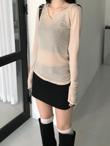 テンセルフーデッドTシャツ(5 colors)