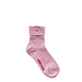 Heart cuffs socks Pink
