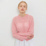 BOUCLE CARDIGAN PINK