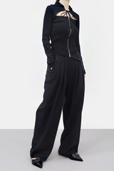 Meran Wool Two Way Knit Cardigan