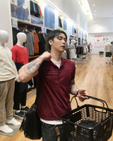 No.1802 layered HN half T (3color)