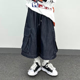  natural denim bermuda pants