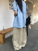 Cotton Big Cargo Pants