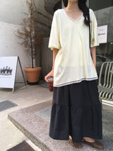 Tiered Long Skirt