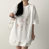 3st Digital Printed Short Sleeve T-Shirt #TeddyBear #Ballerina #Ribbon