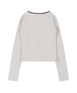 [NF] TYPO BASIC LOGO CARDIGAN (BEIGE)_F24QB280