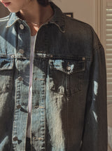 Noid western denim crop jacket