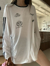 ユニフォームボックスホワイトロングスリーブTシャツ