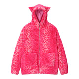 Cat Leopard Jacket - PINK