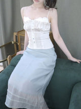 pearl corset top