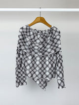 ARGYLE OFF SHOULDER LONG SLEEVE (2C)